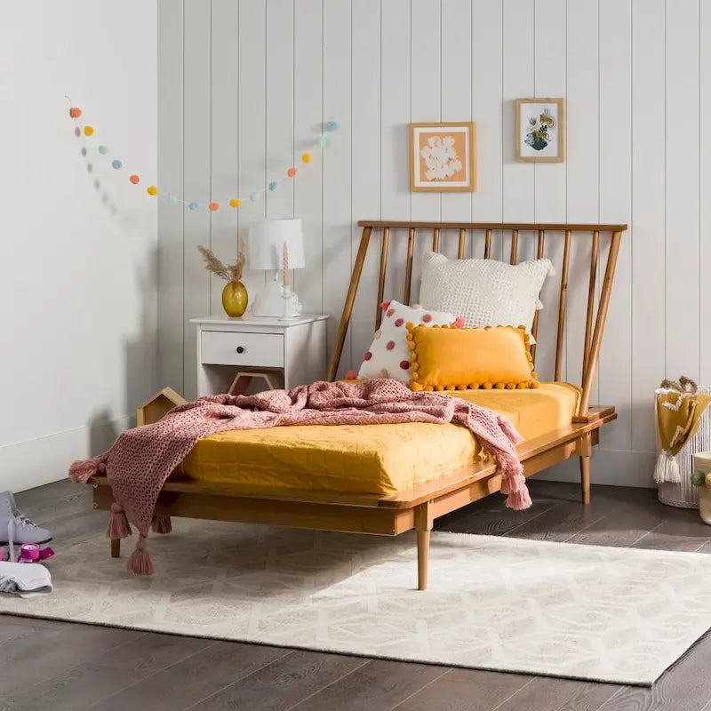 Middlebrook Blaney Solid Wood Spindle Platform Bed