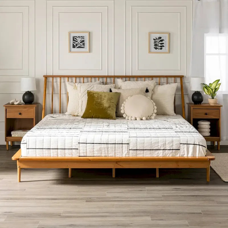Middlebrook Blaney Solid Wood Spindle Platform Bed