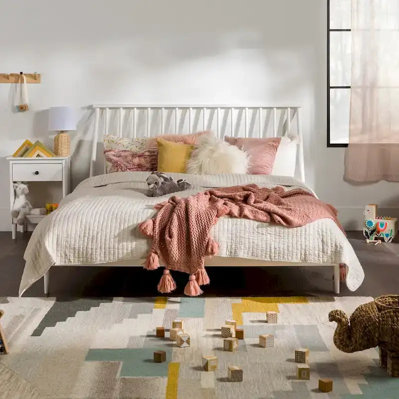 Middlebrook Blaney Solid Wood Spindle Platform Bed