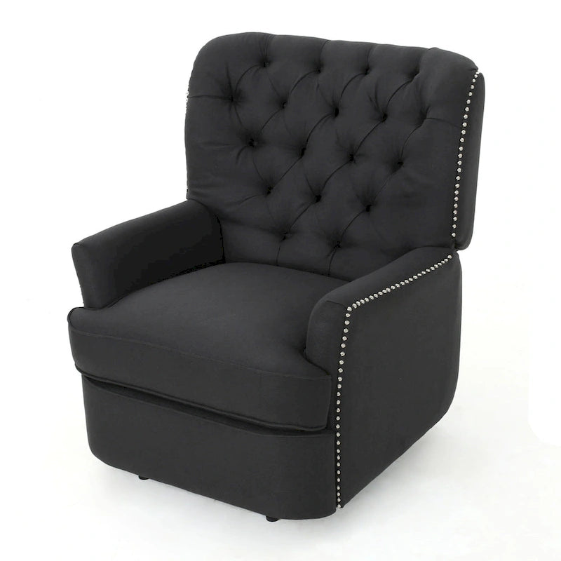 Salomo Tufted Fabric Power Recliner by Christopher Knight Home