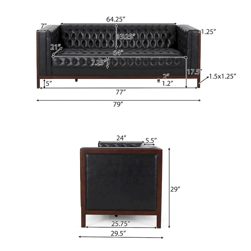 Petteti Upholstered Sofa by Christopher Knight Home