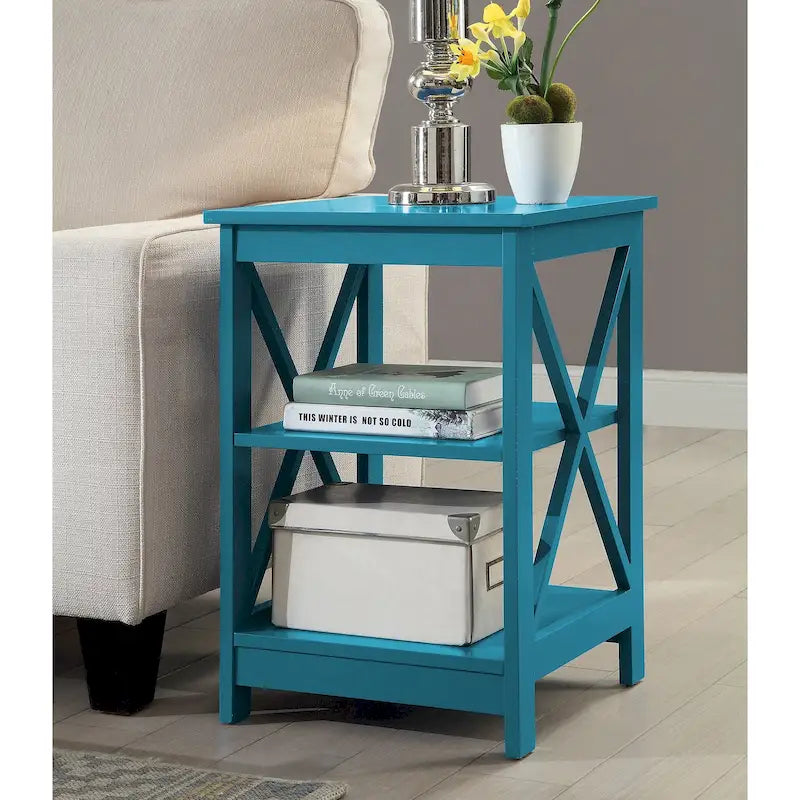 Convenience Concepts Oxford End Table with Shelves