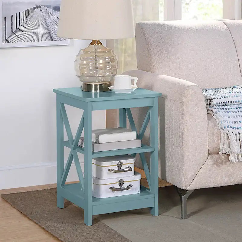 Convenience Concepts Oxford End Table with Shelves