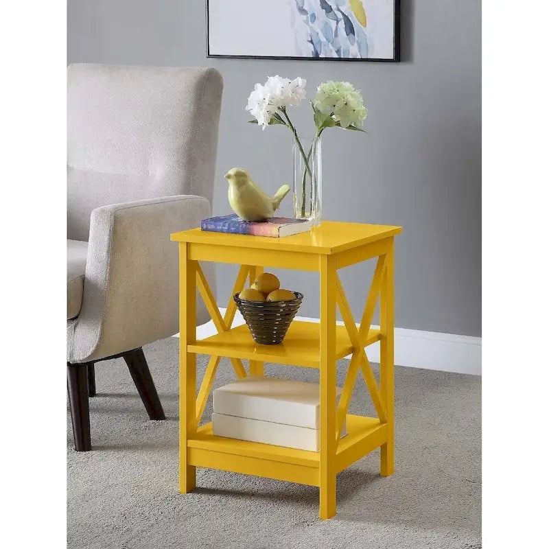 Convenience Concepts Oxford End Table with Shelves