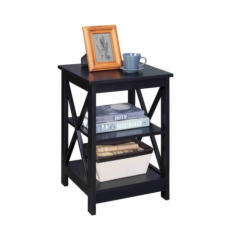 Convenience Concepts Oxford End Table with Shelves