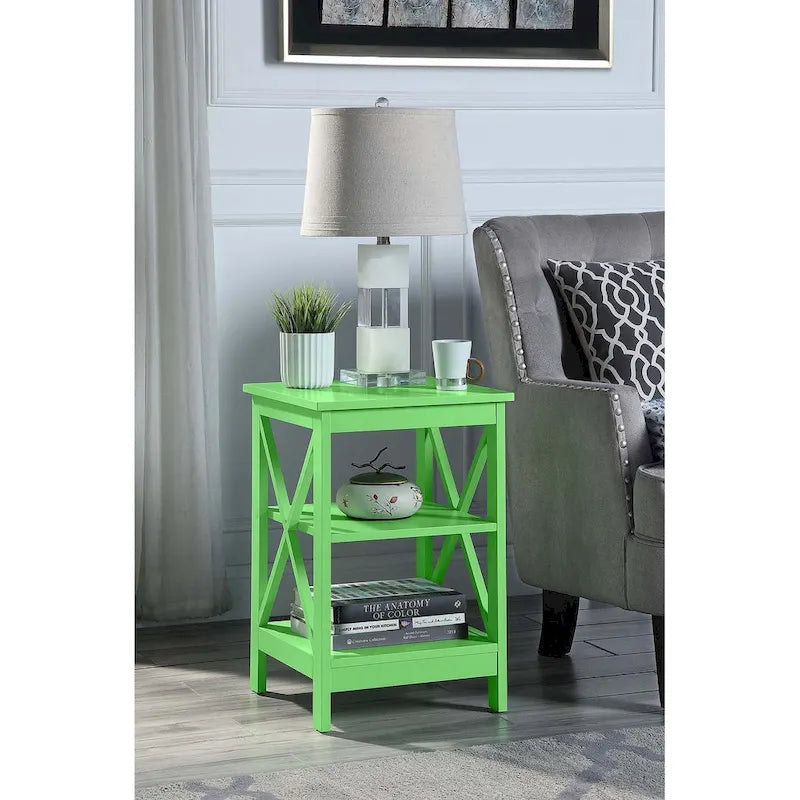 Convenience Concepts Oxford End Table with Shelves