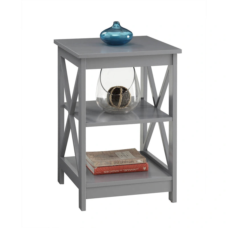 Convenience Concepts Oxford End Table with Shelves