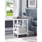Convenience Concepts Oxford End Table with Shelves