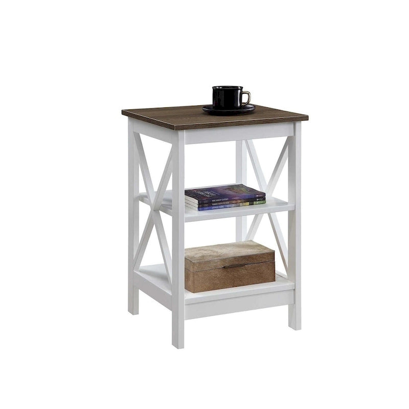 Convenience Concepts Oxford End Table with Shelves