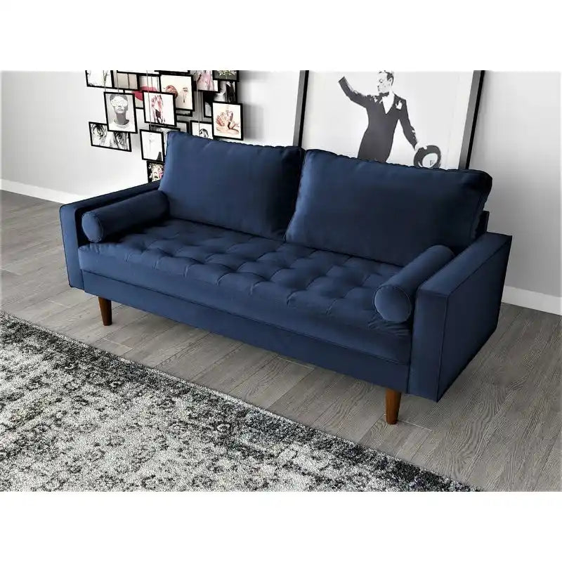 Mac Velvet Mid-century Style Sofa