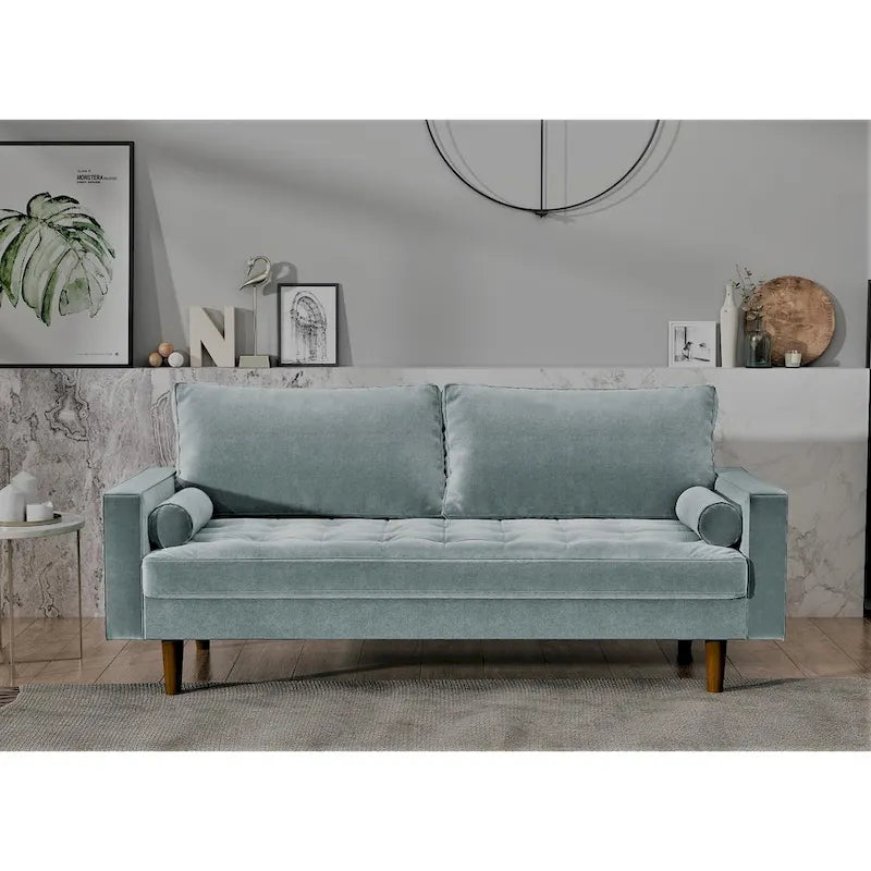 Mac Velvet Mid-century Style Sofa