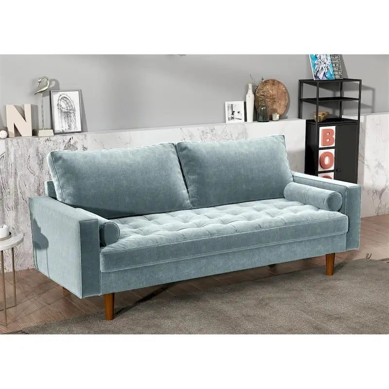 Mac Velvet Mid-century Style Sofa
