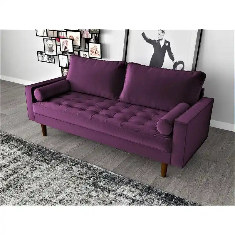 Mac Velvet Mid-century Style Sofa