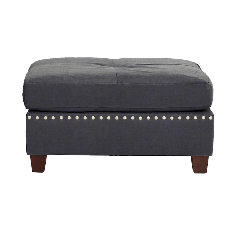 Bobkona Chaise Upholstered 3-piece Reversible Sectional Sofa Set