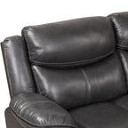 Furniture of America Sory Transitional Faux Leather Reclining Sectional Sofa