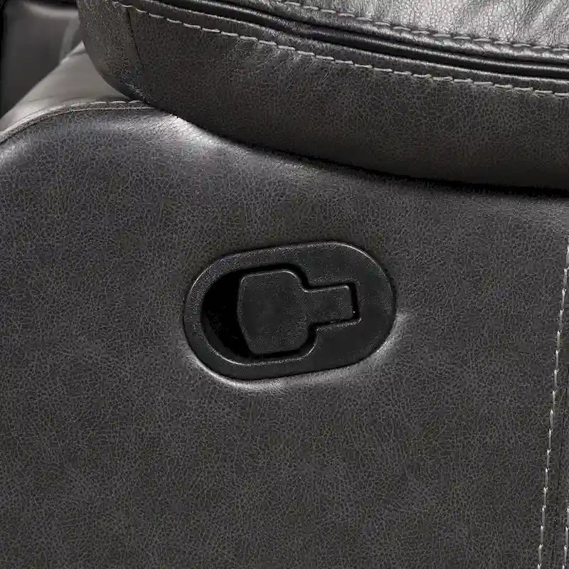 Furniture of America Sory Transitional Faux Leather Reclining Sectional Sofa