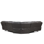 Furniture of America Sory Transitional Faux Leather Reclining Sectional Sofa