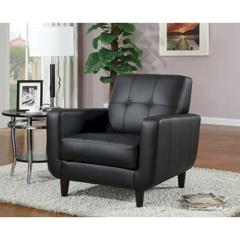 Gavin Transitional Black Chair