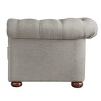 Knightsbridge Tufted Scroll Arm Chesterfield Loveseat by iNSPIRE Q Artisan