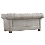 Knightsbridge Tufted Scroll Arm Chesterfield Loveseat by iNSPIRE Q Artisan