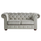 Knightsbridge Tufted Scroll Arm Chesterfield Loveseat by iNSPIRE Q Artisan