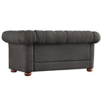 Knightsbridge Tufted Scroll Arm Chesterfield Loveseat by iNSPIRE Q Artisan