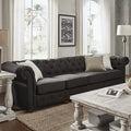 Knightsbridge Grey Extra Long Chesterfield Sofa by iNSPIRE Q Artisan
