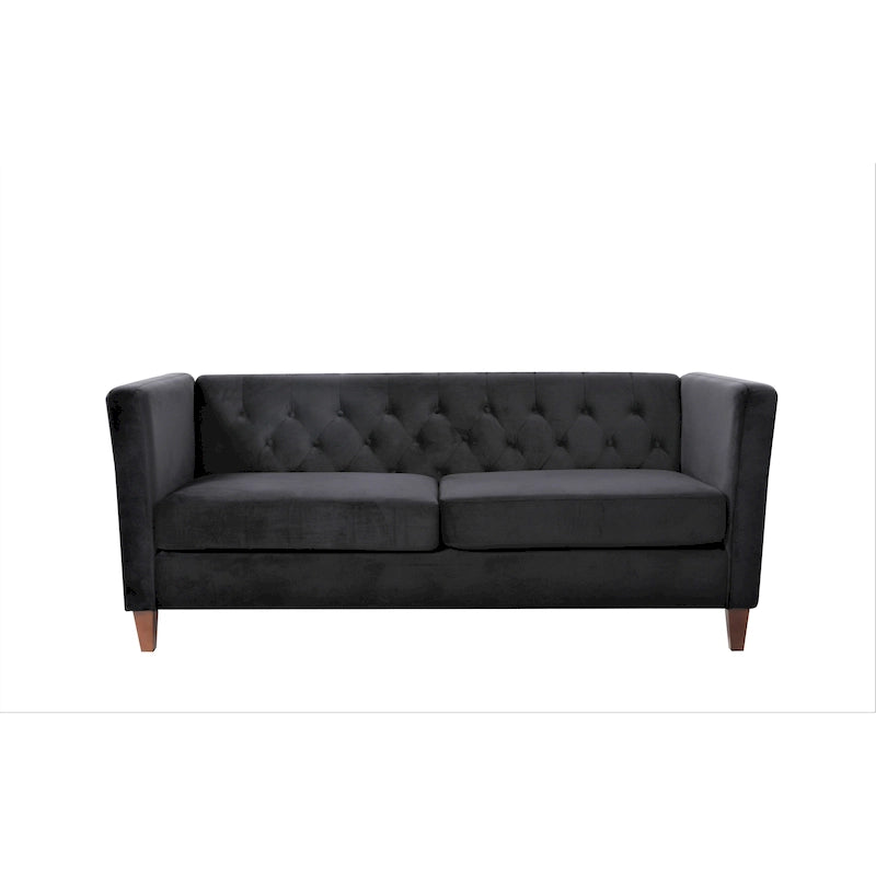 Lisette 73.3 Velvet Square Arm Sofa