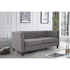 Lisette 73.3 Velvet Square Arm Sofa