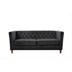Lisette 73.3 Velvet Square Arm Sofa