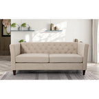 Lisette 73.3 Velvet Square Arm Sofa