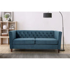 Lisette 73.3 Velvet Square Arm Sofa