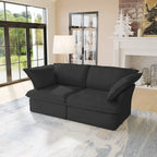 Velvet Sectional Sofa Modern Upholstered Couch Sofa for Living Room