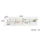 Velvet Sectional Sofa Modern Upholstered Couch Sofa for Living Room