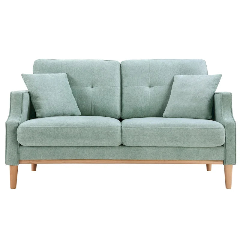 Fabric 2 Seater Loveseat Sofa with USB Charge