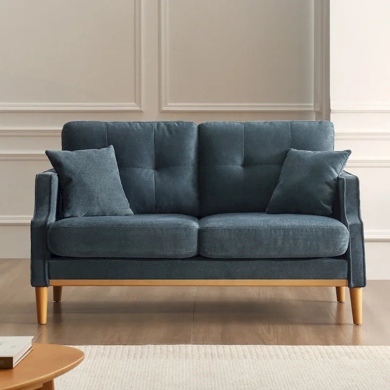 Fabric 2 Seater Loveseat Sofa with USB Charge