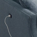 Fabric 2 Seater Loveseat Sofa with USB Charge