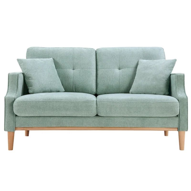 Fabric 2 Seater Loveseat Sofa with USB Charge