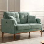 Fabric 2 Seater Loveseat Sofa with USB Charge