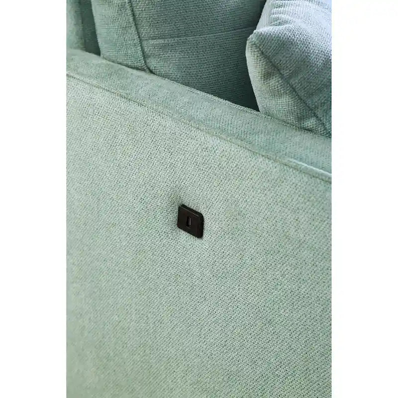 Fabric 2 Seater Loveseat Sofa with USB Charge