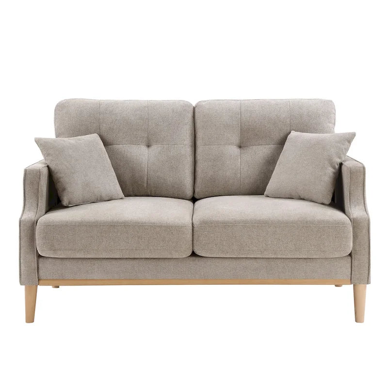 Fabric 2 Seater Loveseat Sofa with USB Charge