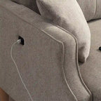 Fabric 2 Seater Loveseat Sofa with USB Charge
