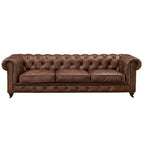 Century Chesterfield Sofa - Light Chestnut Leather