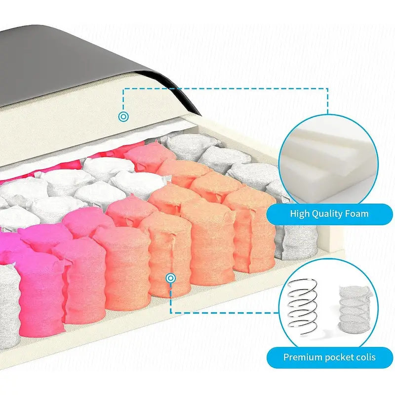 Mixoy Convertible Sectional Sofa with Storage Ottoman, Reversible Chaise