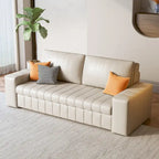 JASIWAY Modern Upholstered Loveseat Sleeper Sofa Bed with Storage