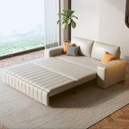 JASIWAY Modern Upholstered Loveseat Sleeper Sofa Bed with Storage