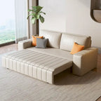 JASIWAY Modern Upholstered Loveseat Sleeper Sofa Bed with Storage