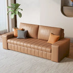 JASIWAY Modern Upholstered Loveseat Sleeper Sofa Bed with Storage