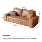 JASIWAY Modern Upholstered Loveseat Sleeper Sofa Bed with Storage