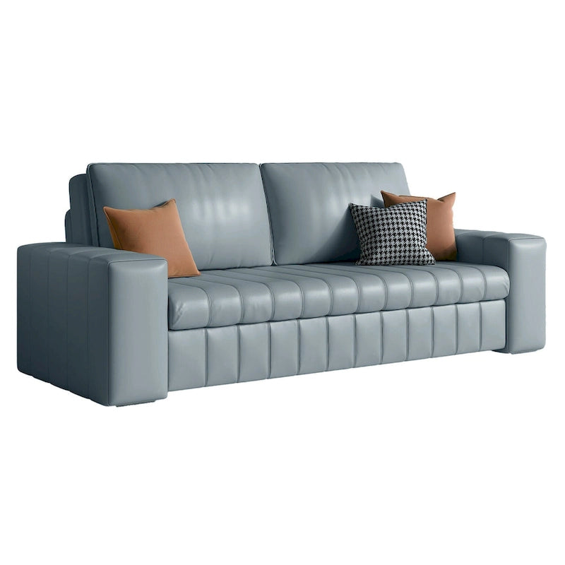 JASIWAY Modern Upholstered Loveseat Sleeper Sofa Bed with Storage